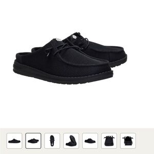 Hey Dude Women's Black Slip ons size:6